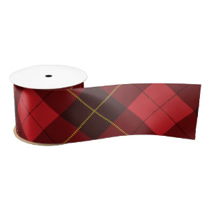 Ruban En Satin Plaid Rustique Clan Wallace Tartan traditionnel