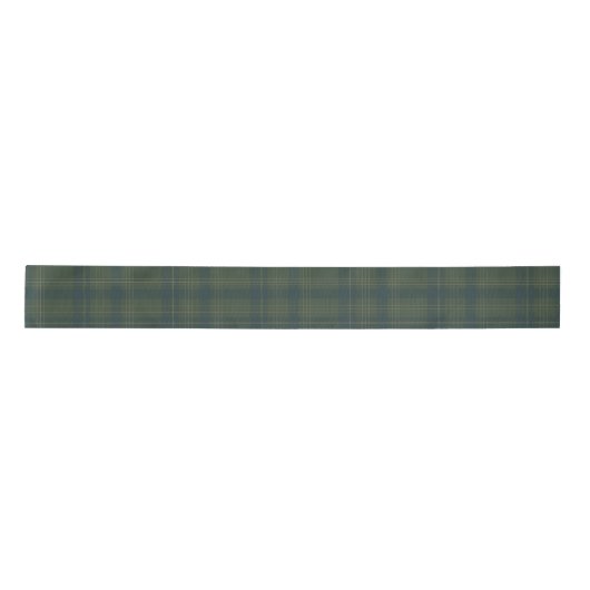 Ruban En Satin Plaid vert classique | Noël rustique (Devant)