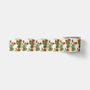 Ruban En Satin Plante de cactus vert florissant