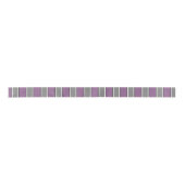 Ruban En Satin Plum gris et blanc rayé moderne (Devant)