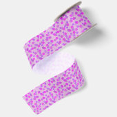Ruban En Satin point rose et violet (Dos)