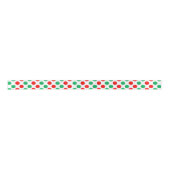 Ruban En Satin Points De Noël Rouge Blanc Et Vert (Devant)