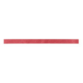 Ruban En Satin Points minimalistes simples rouges (Devant)
