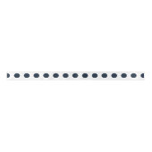 Ruban En Satin Points noirs bleu marine foncé (Devant)