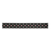Ruban En Satin Points noirs et blancs rose (Devant)