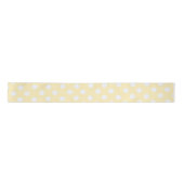 Ruban En Satin points polka dans le jaune de beurre (Devant)