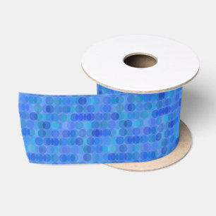 Ruban En Satin Points turquoise, bleus et violets