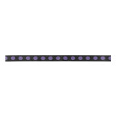 Ruban En Satin Pois ultra violets en noir (Devant)