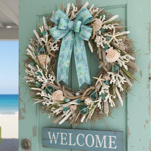 Ruban En Satin Poissons et coquillages