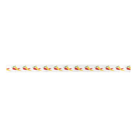 Ruban En Satin Poivrons rouges chili Thunder_Cove (Devant)