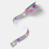 Ruban En Satin Poka Dot coloré (Dos)