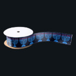 Ruban En Satin Pop Art Menorah Satin Ribbon<br><div class="desc">Pop Art Menorah</div>