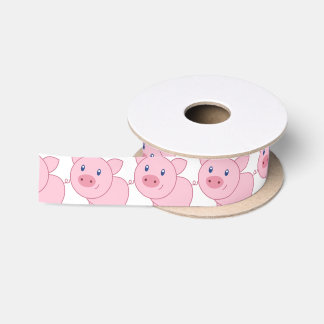 Ruban En Satin Porcs roses