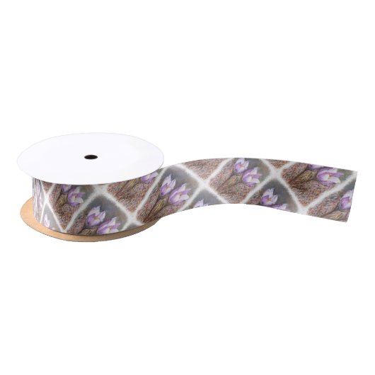 RUBAN EN SATIN POURPULAIRE CROCUSE RIBBON (Bobine)