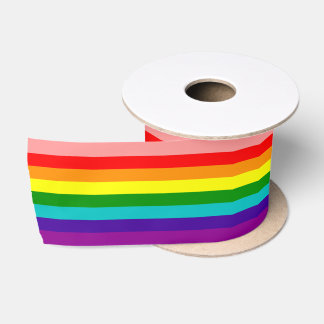Ruban En Satin Premier drapeau de la Rainbow Pride