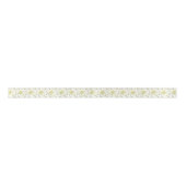 Ruban En Satin Pretty Gold Noël Snowflakes sur Winter White (Devant)