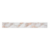 Ruban En Satin Pretty Rose Gold White Glitzy Marble (Devant)