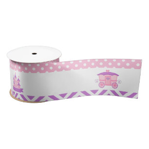 Ruban En Satin Princess Anniversaire rose et violet Anniversaire