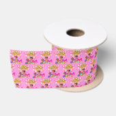 Ruban En Satin Princesse en rose (Bobine)