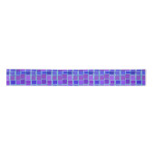 Ruban En Satin Purple Mosaic Squares Tile Pattern (Devant)