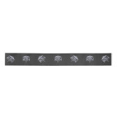 Ruban En Satin Racy Infirmière inscrite RN Silver Caduceus Snakes (Devant)
