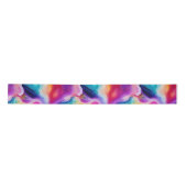 Ruban En Satin Rainbow Agate | Vibrant Abstract Stone Pattern (Devant)