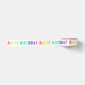 Ruban En Satin Rainbow Joyeux anniversaire (Devant)
