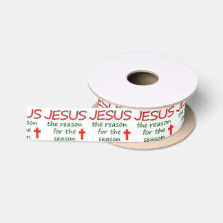 Ruban En Satin Raison de JÉSUS de saison