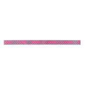 Ruban En Satin Raspberry Teal White Moroccan (Devant)