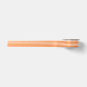 Ruban En Satin Rayure blanche et orange (Devant)