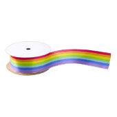 Ruban En Satin Rayure d'arc-en-ciel (Bobine)