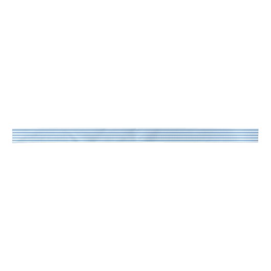 Ruban En Satin Rayures bleues et blanches (Devant)