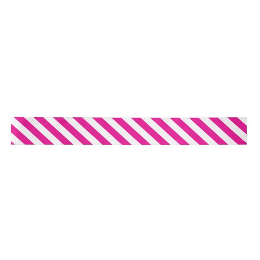 Ruban En Satin Rayures fuchsia (Devant)