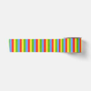 Ruban En Satin Rayures Multicolore