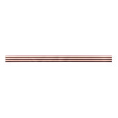 Ruban En Satin Rayures rouges, blanches, beiges et noires (Devant)