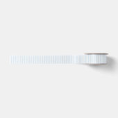 Ruban En Satin Rayures Simples - Bleu Poudre (Devant)