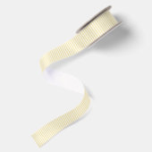 Ruban En Satin Rayures Simples - Crème au Beurre (Dos)
