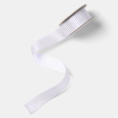 Ruban En Satin Rayures Simples - Lavande Poussiéreuse (Dos)
