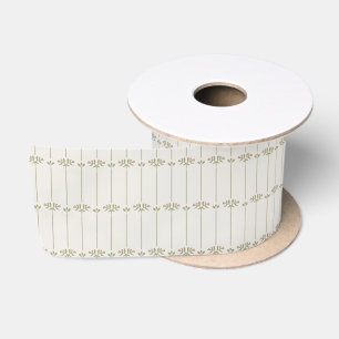 Ruban En Satin Rayures traditionnelles botaniques victoriennes vi