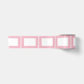 Ruban En Satin Rectangle de cadre rose et blanc (Devant)