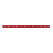 Ruban En Satin Rectangle double bonheur Mariage chinois classique (Devant)