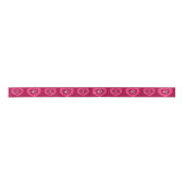 Ruban En Satin Red 40th ruby mariage anniversaire coeur personnal (Devant)