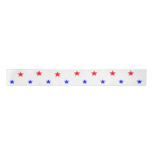 Ruban En Satin Red and Blue Stars - Starry Sky Motif (Devant)
