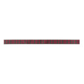 Ruban En Satin Red and Green Plaid Tartan Ribbon (Devant)