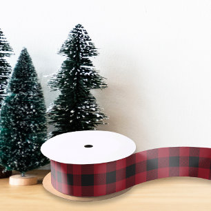 Ruban En Satin Red Buffalo Check cadeau de vacances