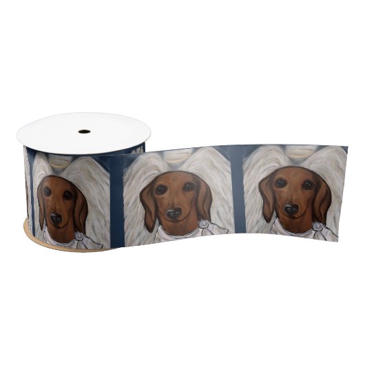 Ruban En Satin Red Dachshund (Bobine)