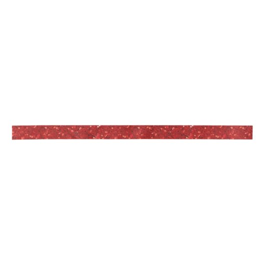 Ruban En Satin Red sparkling glitter pattern (Devant)