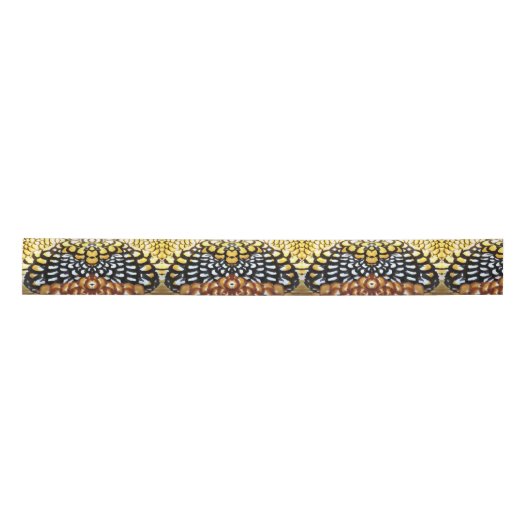 Ruban En Satin Reeve's Pheasant Feather Design - Ruban (Devant)