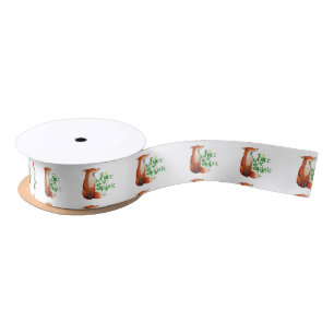 Ruban En Satin renard d'esprit libre