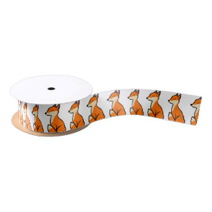 Ruban En Satin Renards personnalisables